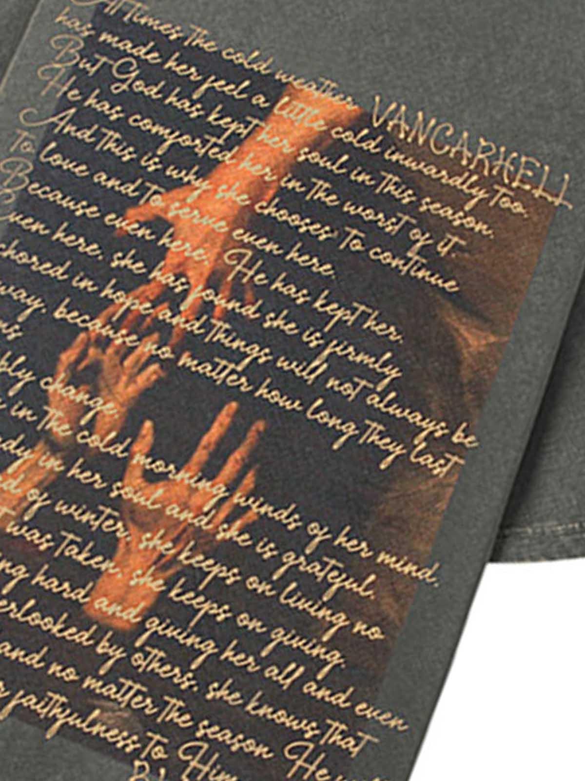 Concert Outfit Washed Graphic Crew Neck T-Shirt Concert Outfit Washed Graphic Crew Neck T-Shirt