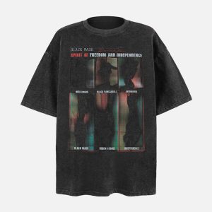 Concert Outfit Washed Graphics Oversized T-Shirt