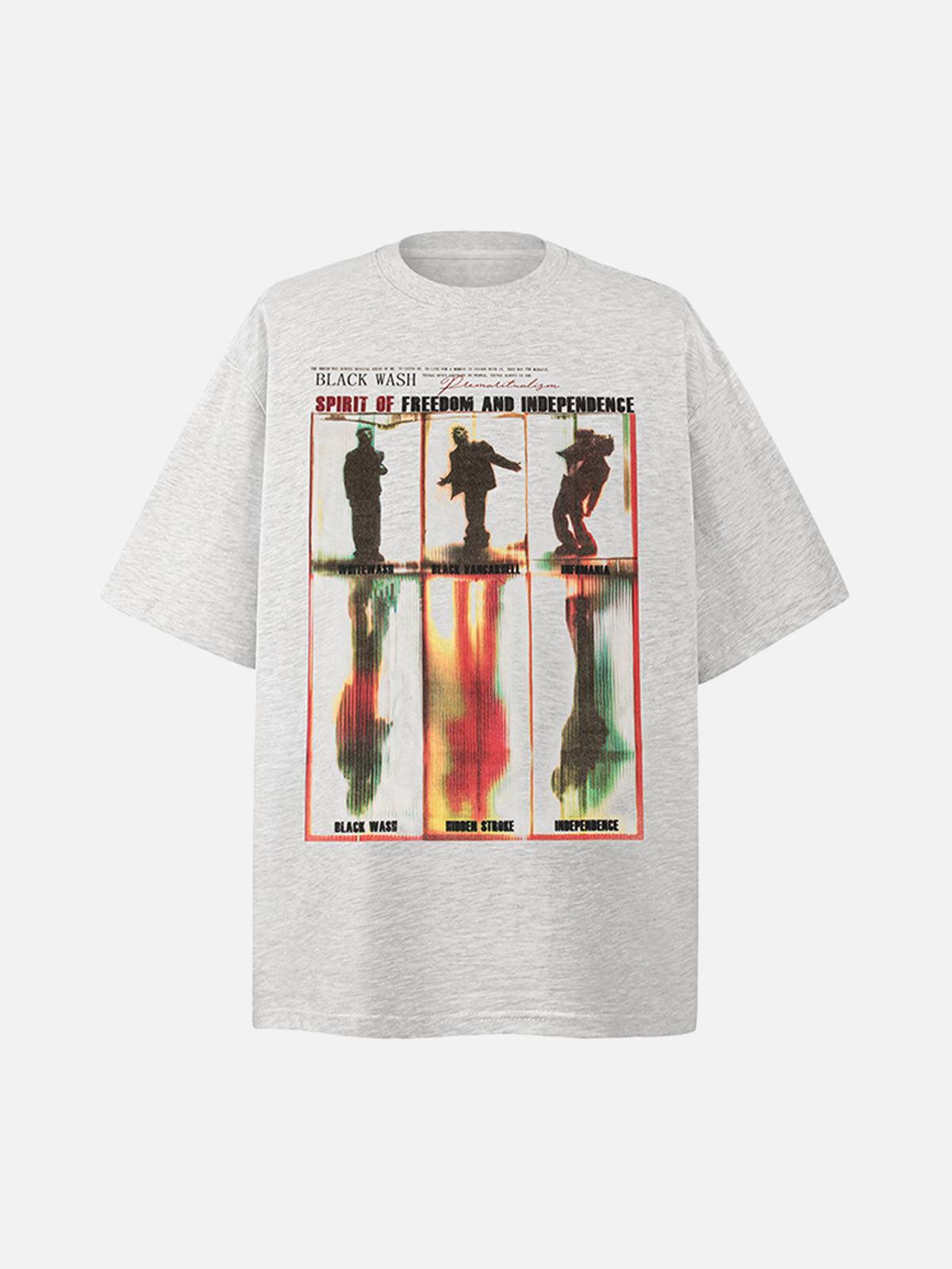 Concert Outfit Washed Graphics Oversized T-Shirt Concert Outfit Washed Graphics Oversized T-Shirt