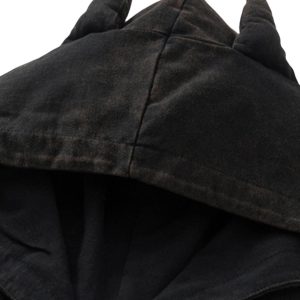 Concert Outfit Washed Hooded Cotton Undershirt