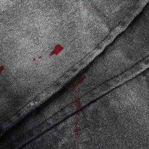 Concert Outfit Washed Ink Gradient Ripped Denim Jacket