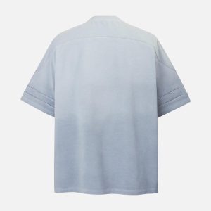 Concert Outfit Washed Jersey Welt Stitching T-Shirt