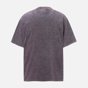 Concert Outfit Washed Lightning Oversized T-Shirt