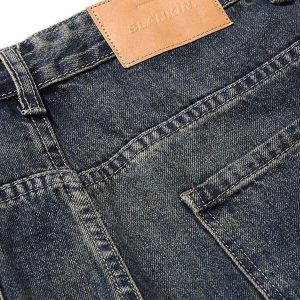 Concert Outfit Washed Multi-Pocket Baggy Barrel Cargo Jeans