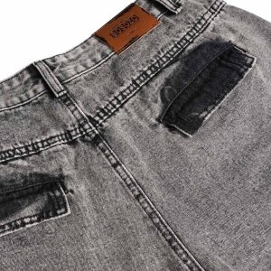 Concert Outfit Washed Multi-Pocket Cargo Jeans
