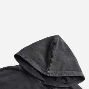 Concert Outfit Washed Paint Splash Hoodie