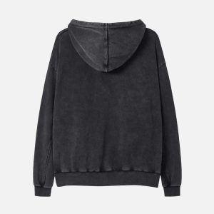 Concert Outfit Washed Paint Splash Hoodie