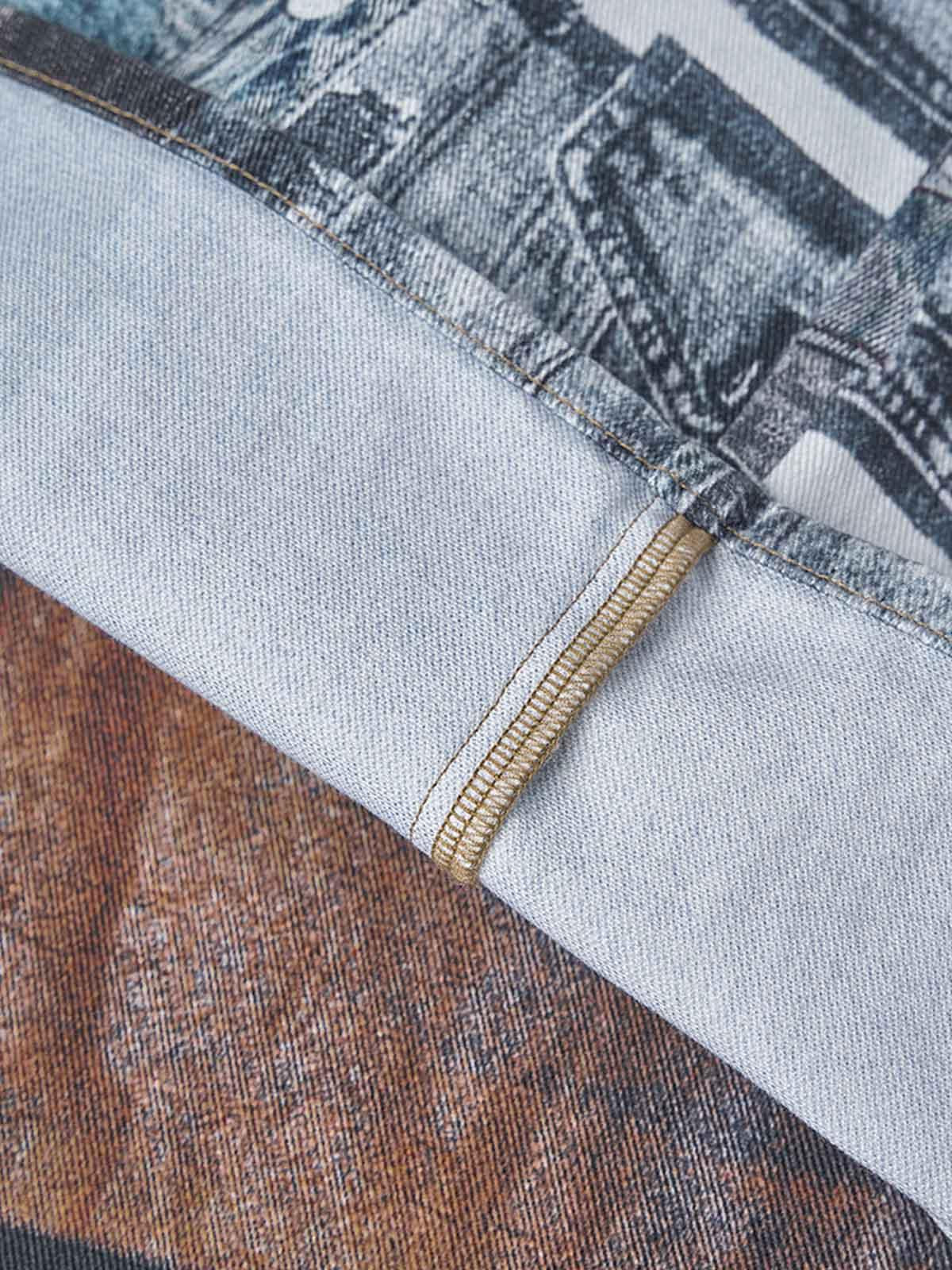 Concert Outfit Washed Patchwork Baggy Jeans Concert Outfit Washed Patchwork Baggy Jeans