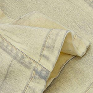 Concert Outfit Washed Print Baggy Denim Shorts