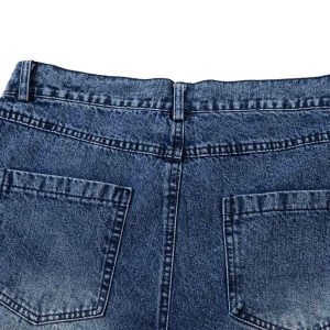 Concert Outfit Washed  Print Straight Jeans