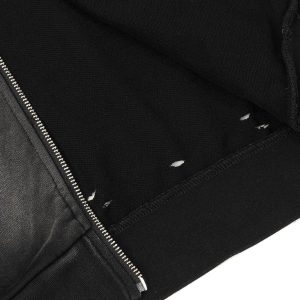 Concert Outfit Washed Ripped Zip Up Hoodie