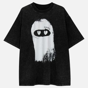 Concert Outfit Washed Spectre Print Tee