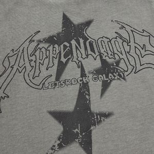 Concert Outfit Washed Star Print Vest