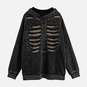 Concert Outfit Washed Streetwear Aged Look Hoodie