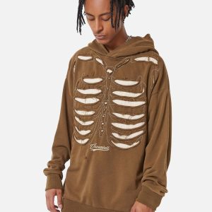 Concert Outfit Washed Streetwear Aged Look Hoodie