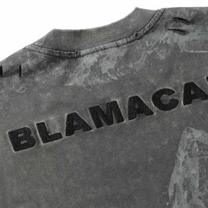 Concert Outfit Washed Tie-Dye Short Sleeve T-Shirt