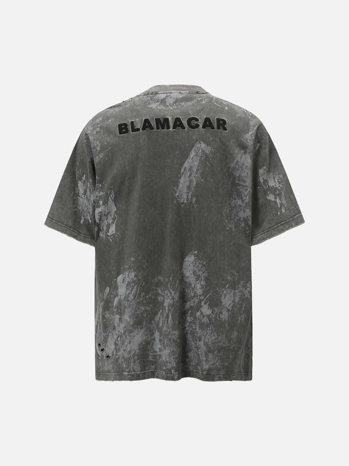 Concert Outfit Washed Tie-Dye Short Sleeve T-Shirt Concert Outfit Washed Tie-Dye Short Sleeve T-Shirt