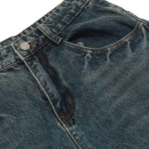 Concert Outfit Washed Wide-Leg Balloon Jeans