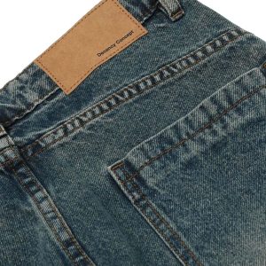 Concert Outfit Washed Wide-Leg Balloon Jeans