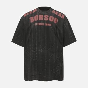 Concert Outfit Wasteland Dirty Dye Oversized Graphic T-Shirt