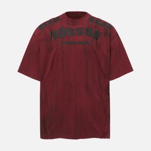 Concert Outfit Wasteland Dirty Dye Oversized Graphic T-Shirt