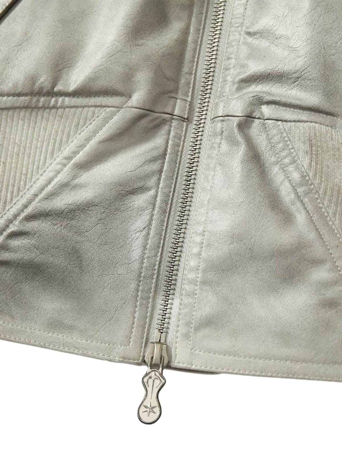 Concert Outfit Wasteland Dirty Dyed Leather Bomber Jacket Concert Outfit Wasteland Dirty Dyed Leather Bomber Jacket