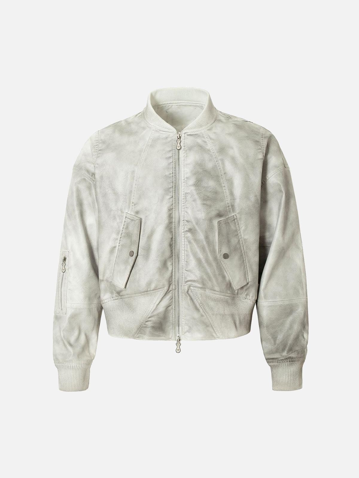 Concert Outfit Wasteland Dirty Dyed Leather Bomber Jacket Concert Outfit Wasteland Dirty Dyed Leather Bomber Jacket