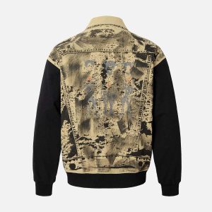 Concert Outfit Wasteland Patchwork Graffiti Badge Detroit Jacket