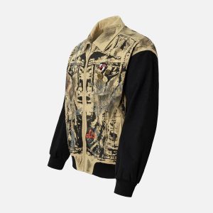 Concert Outfit Wasteland Patchwork Graffiti Badge Detroit Jacket