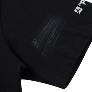 Concert Outfit Wasteland Style Heavy Dirty Dyed Print T-Shirt