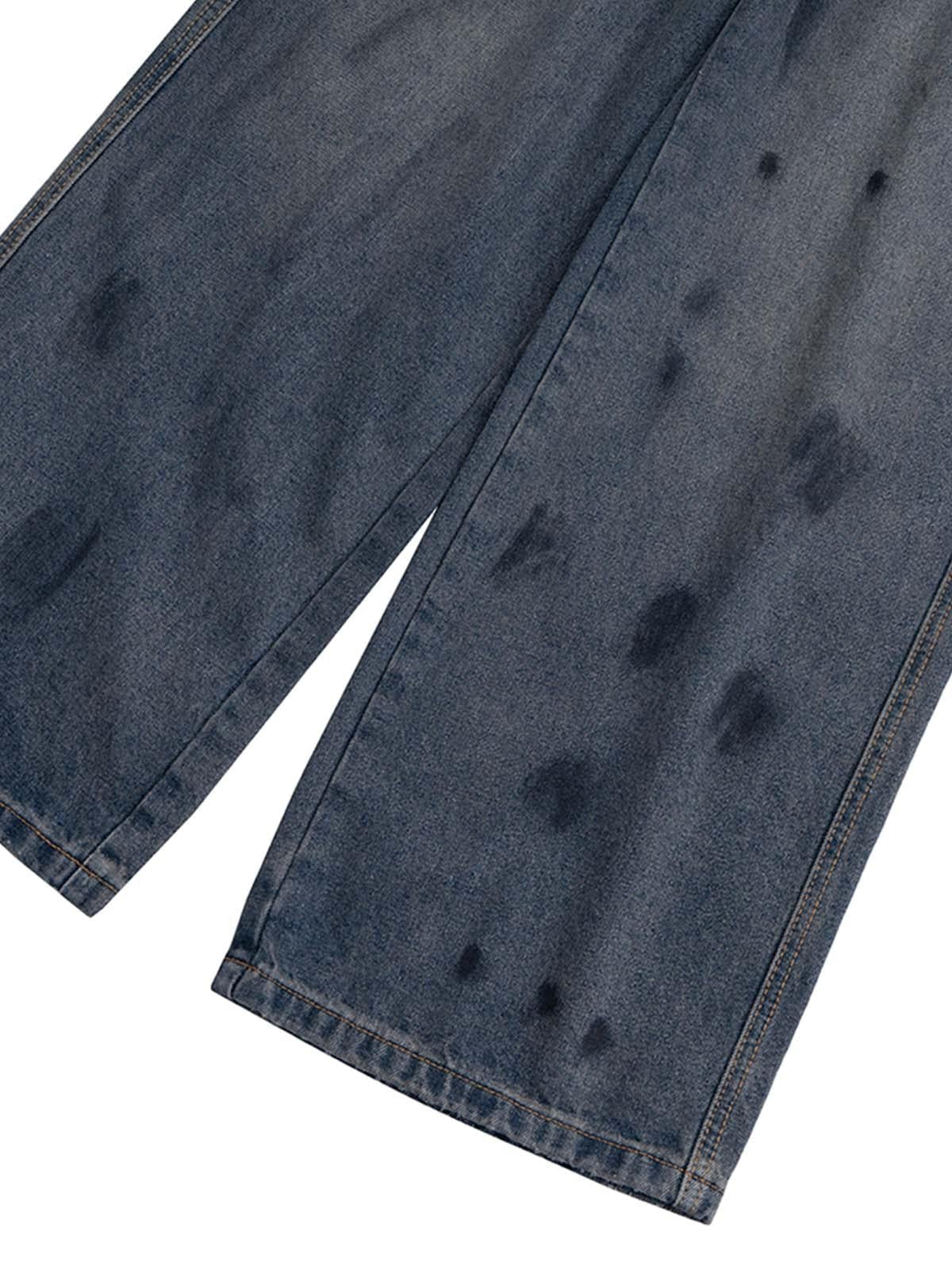 Concert Outfit Wasteland Style Ink Splash Baggy Jeans Concert Outfit Wasteland Style Ink Splash Baggy Jeans