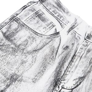 Concert Outfit Wasteland Style Niche Design Dirty White Loose Jeans