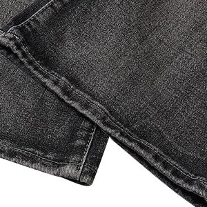 Concert Outfit Wasteland Style Washed Distressed Pleated Flare Jeans