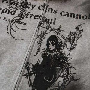 Concert Outfit Wasteland Zip-Up Cardigan