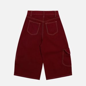 Concert Outfit Welt-Embellished Cargo Jorts