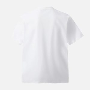 Concert Outfit White Tiger Print T-Shirt