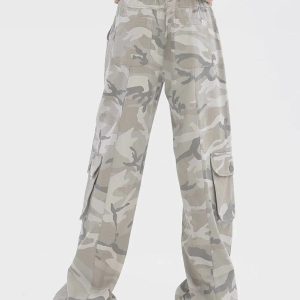 Concert Outfit Wide-Leg Straight-Leg Cargo Pants