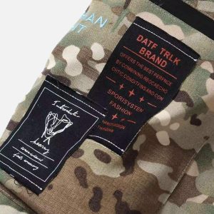 Concert Outfit Workwear Camouflage Hip-Hop Street Casual Pants