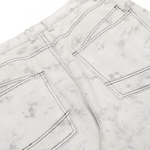 Concert Outfit Workwear Multi-Pocket Tie-Dye Pants