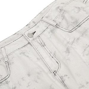 Concert Outfit Workwear Multi-Pocket Tie-Dye Pants