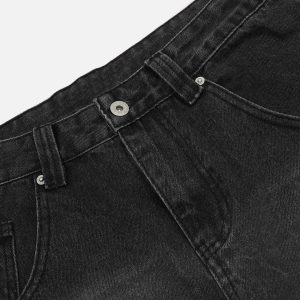 Concert Outfit Wrinkle Loose Barrel Jeans