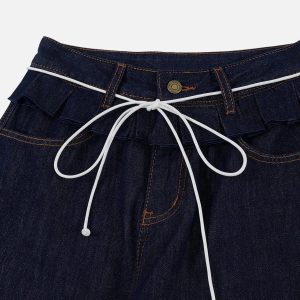Concert Outfit Wrinkle Waist Barrel Jeans