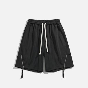 Concert Outfit ZIP UP Drawstring Shorts
