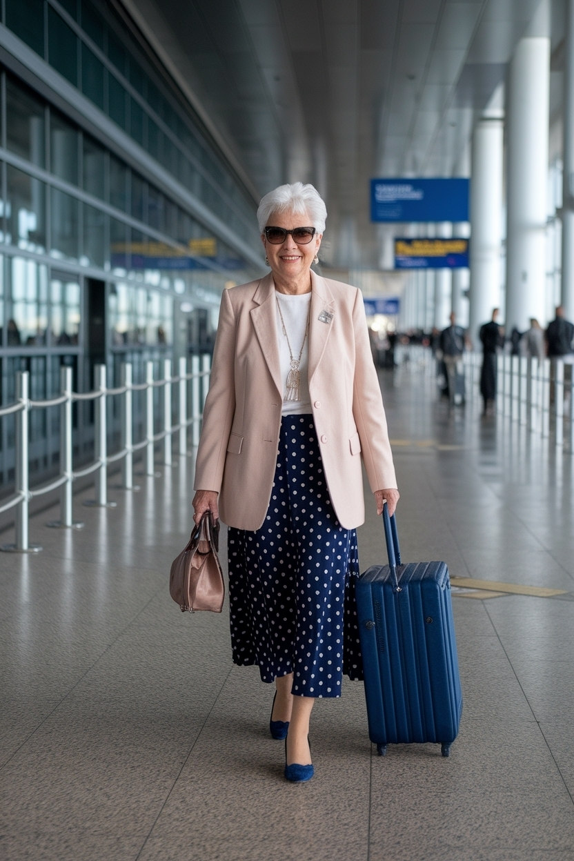 Comfortable Airport Outfit for Women Over 60 outfit idea