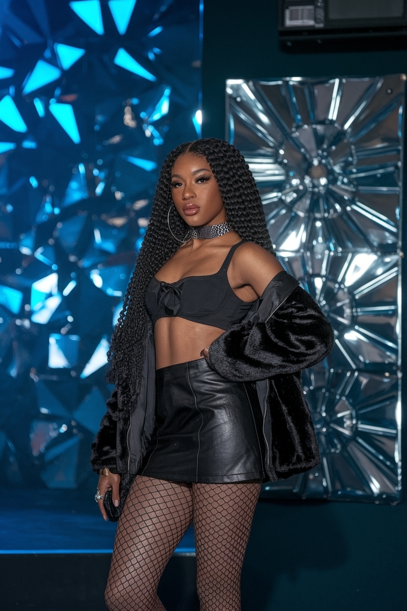 All Black Club Outfits Black Women for a Sleek Look outfit idea