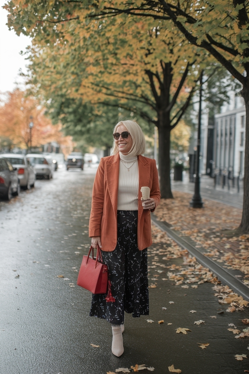 Professional Autumn Work Outfits for Women Over 50 outfit idea