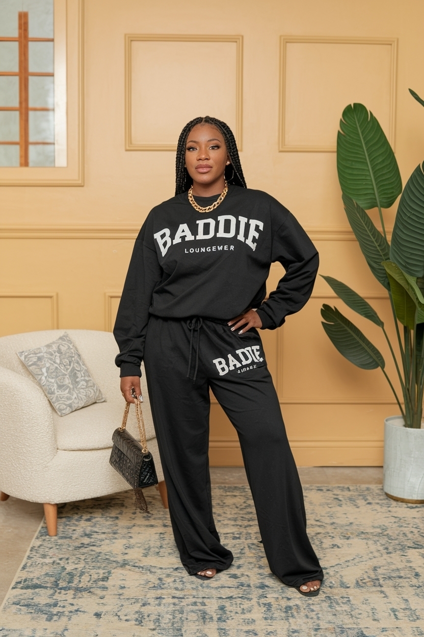 Baddie Loungewear Outfits Black Women: Comfort Meets Chic outfit idea