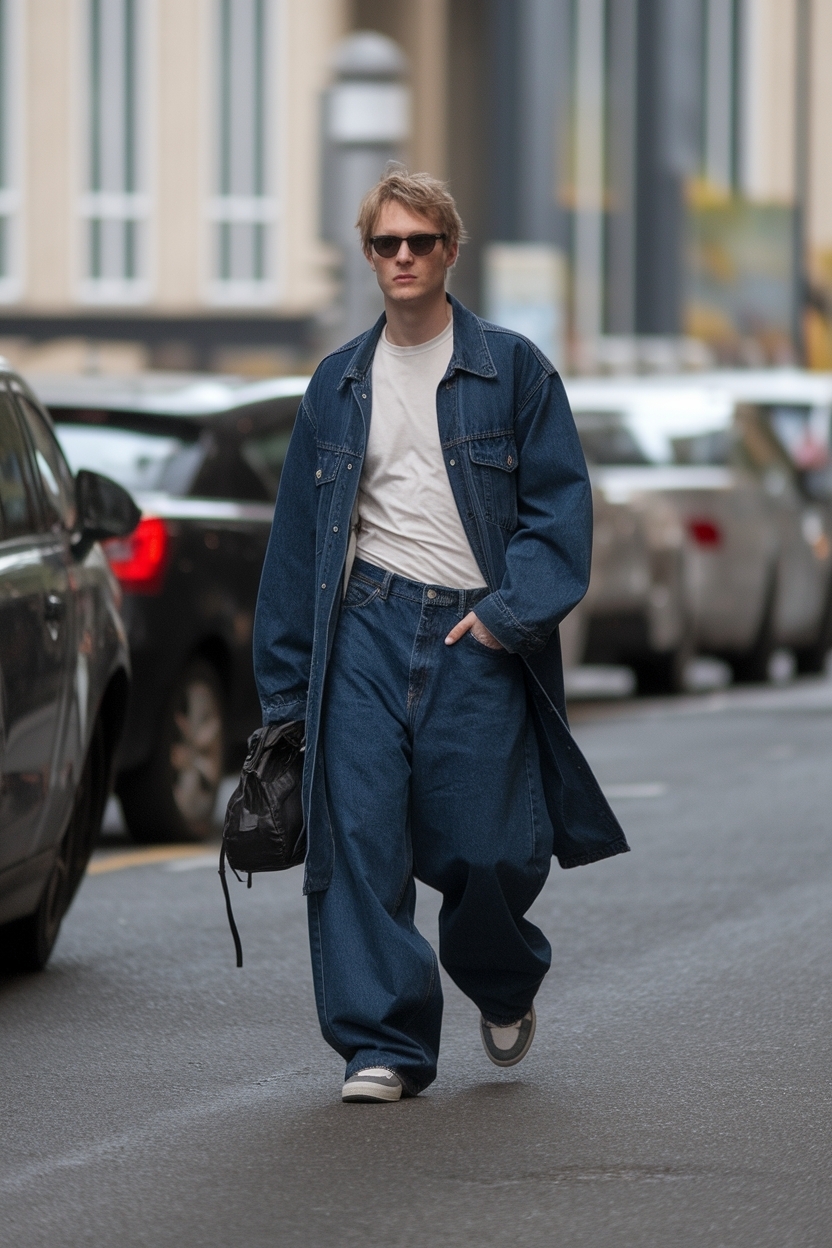Baggy Dark Blue Jeans Outfit: Perfect Pairing Ideas outfit idea