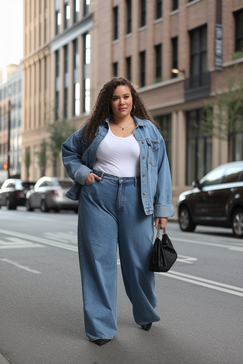 Baggy Jeans Outfit Plus Size: Flattering Looks for All Shapes outfit idea