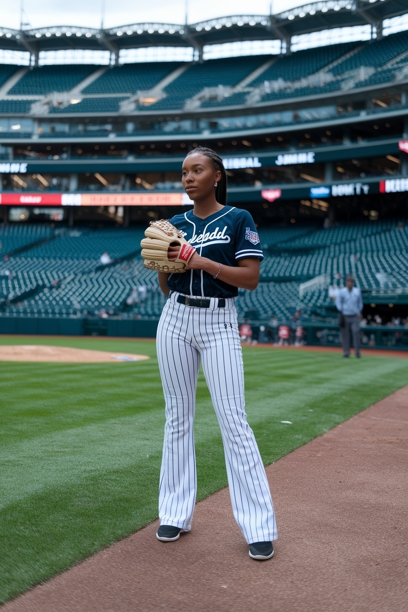 Baseball Game Outfit for Black Women: Stylish and Fun outfit idea